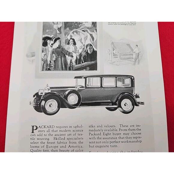 Vtg 1927 PACKARD Ask the Man Who Owns One Antique Print Ad Ephemera Automobile - Picture 3 of 5
